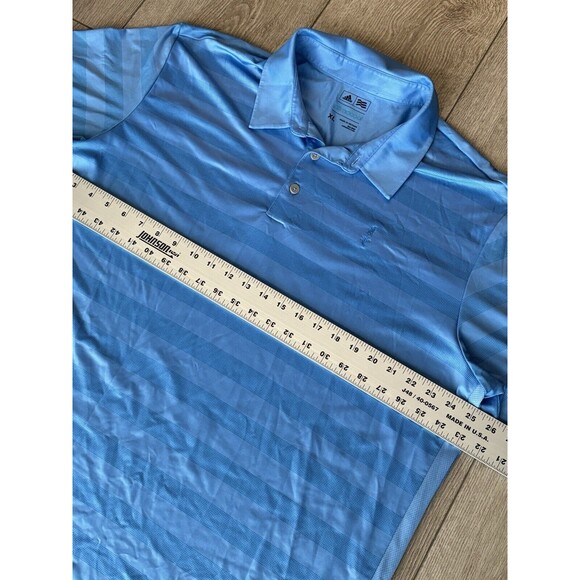 Adidas Golf Polo Mens Size XL Climacool Blue Preppy Athletic Golf Shirt - Picture 5 of 8